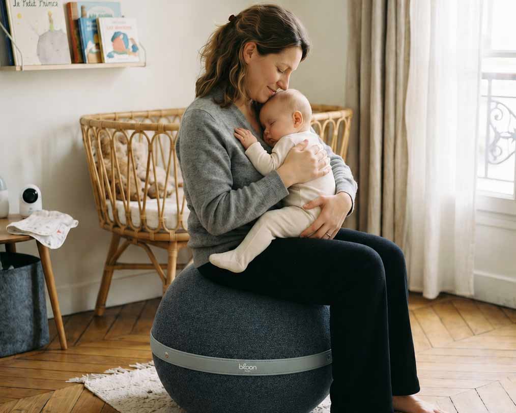 Bloon en usage post-partum, avec bébé
